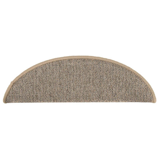 Trappematter 15 stk 56x17x3 cm brune halvrund