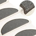 Trappematter 15 stk 65x21x4 cm grå halvrund store