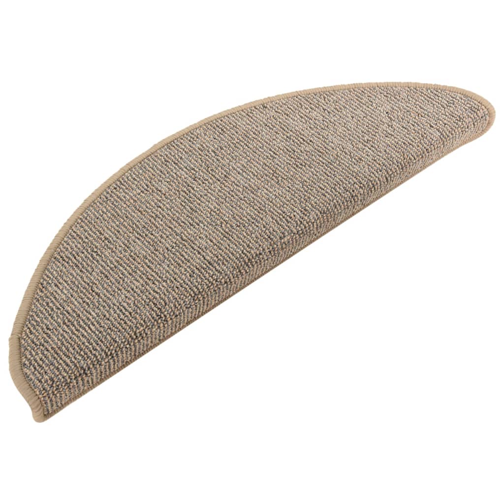 Trappematter 15 stk 65x21x4 cm brune halvrund store
