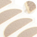 Trappematter 15 stk 65x21x4 cm hvite og brune halvrund store