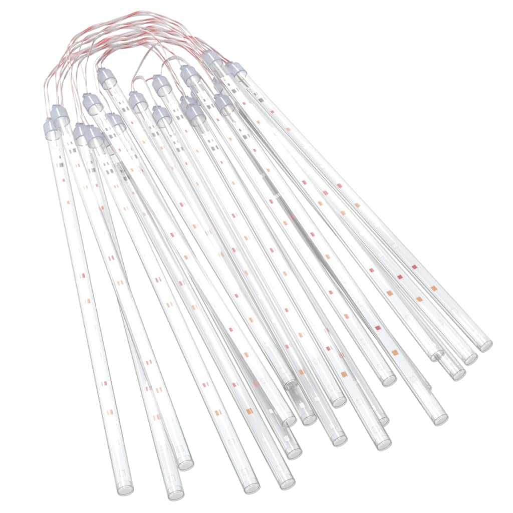 20stk Meteorlys 30 cm flerfarget 480 LED innendørs og utendørs