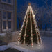 Nettlys for jultre med 250 LED kaldhvit 250 cm