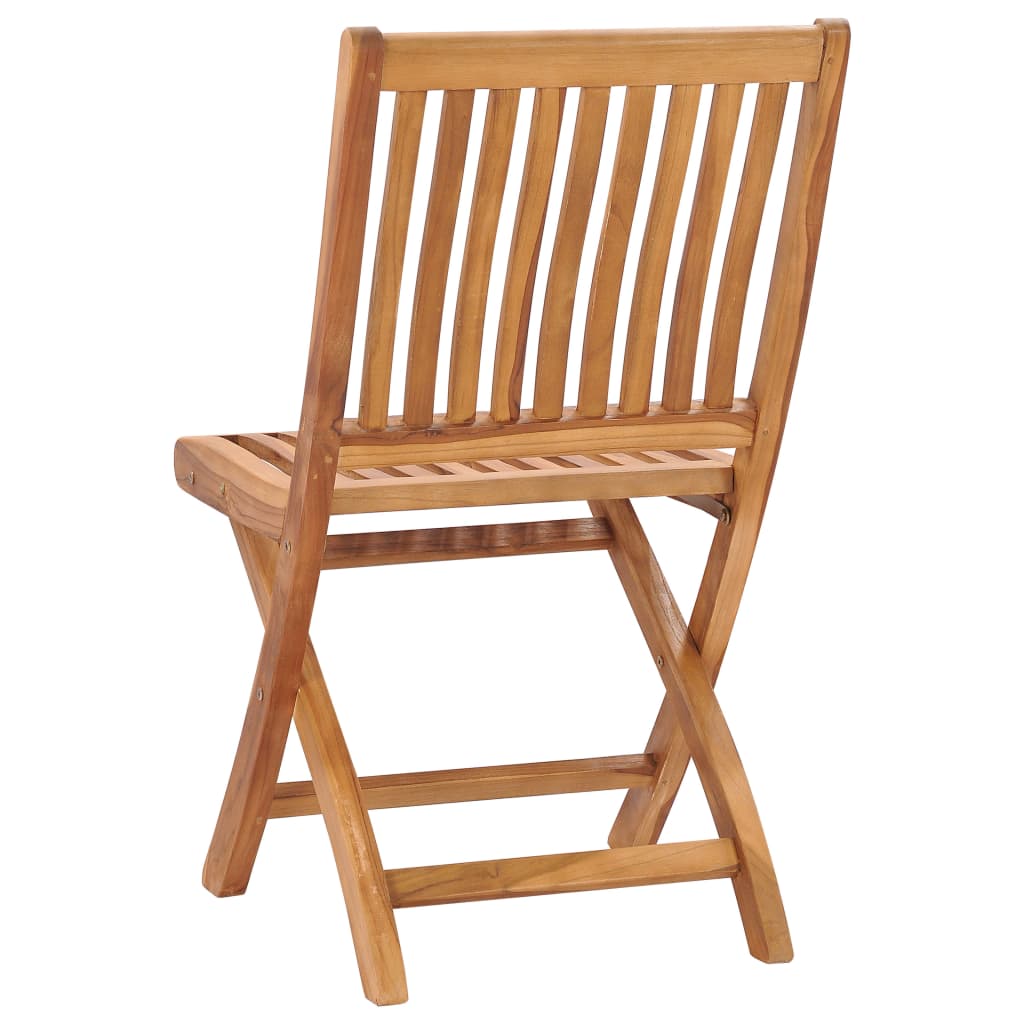 Sammenleggbare hagestoler 4 stk heltre teak