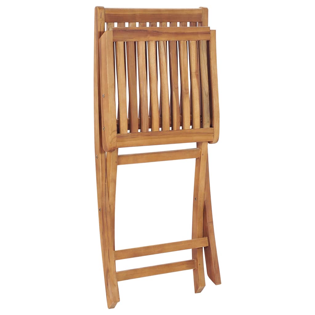 Sammenleggbare hagestoler 4 stk heltre teak