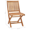 Sammenleggbare hagestoler 8 stk heltre teak