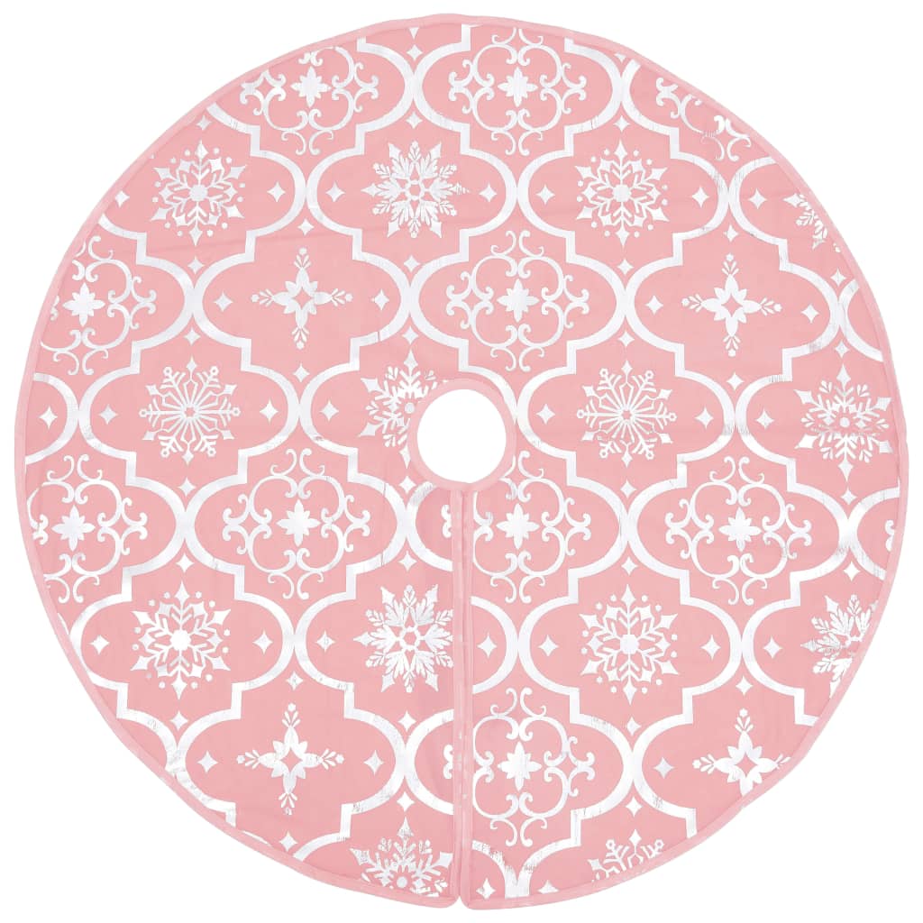 Luksus juletreskjørt med sokk rosa 122 cm stoff