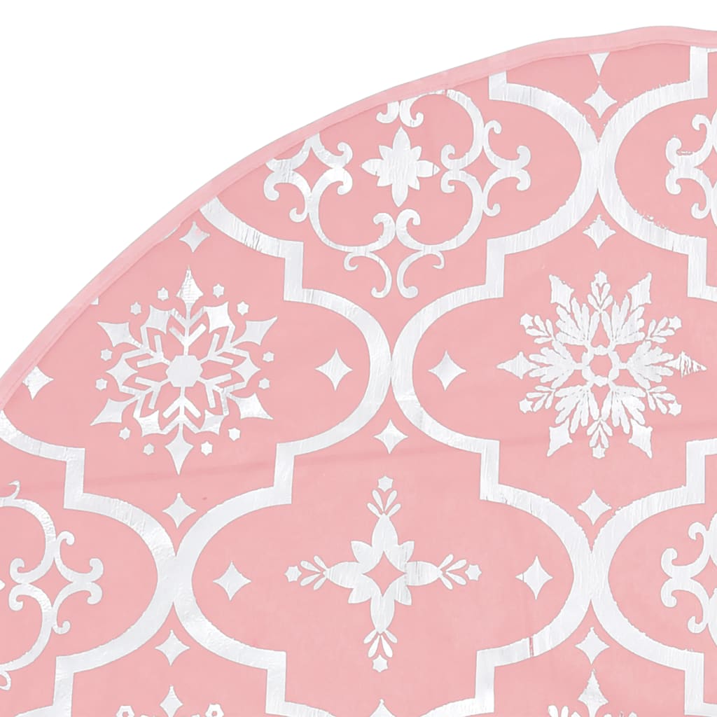 Luksus juletreskjørt med sokk rosa 122 cm stoff
