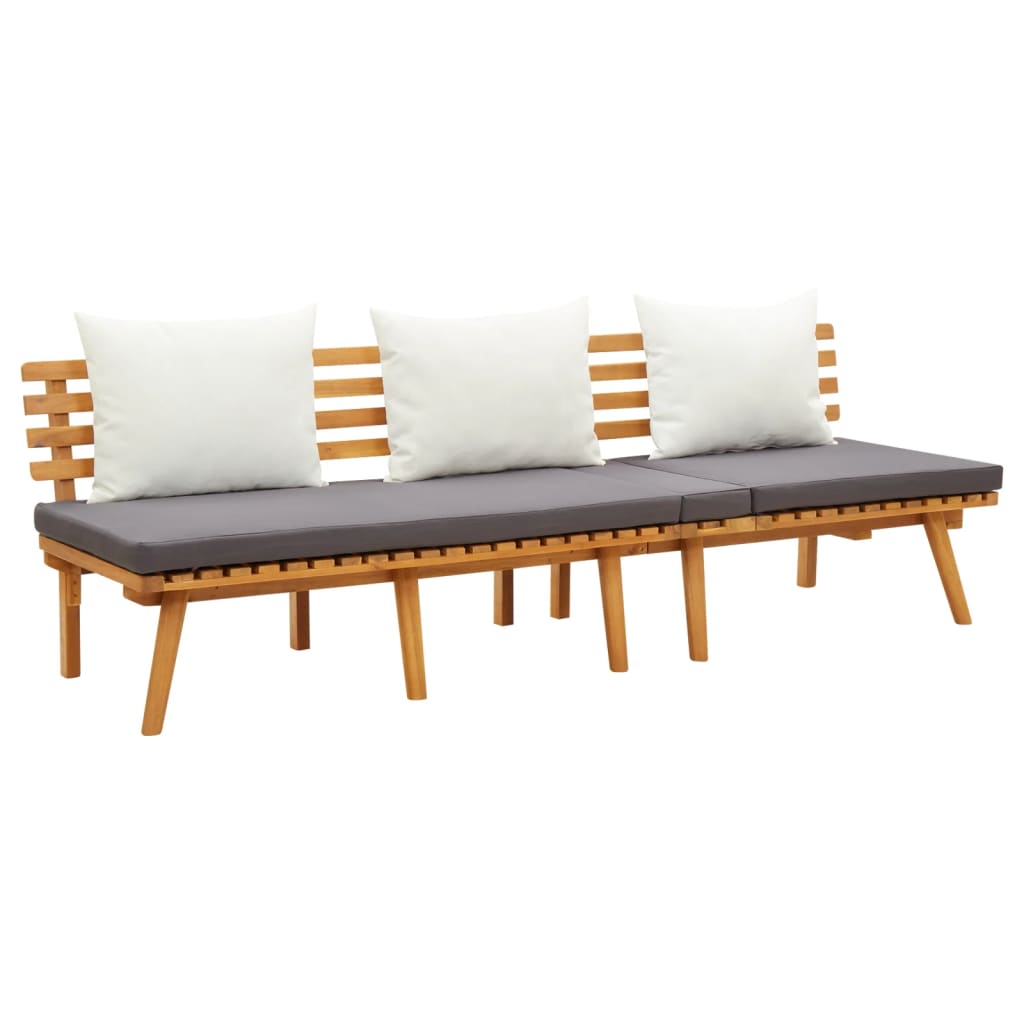 Utendørs dagseng 200x65 cm heltre akasie