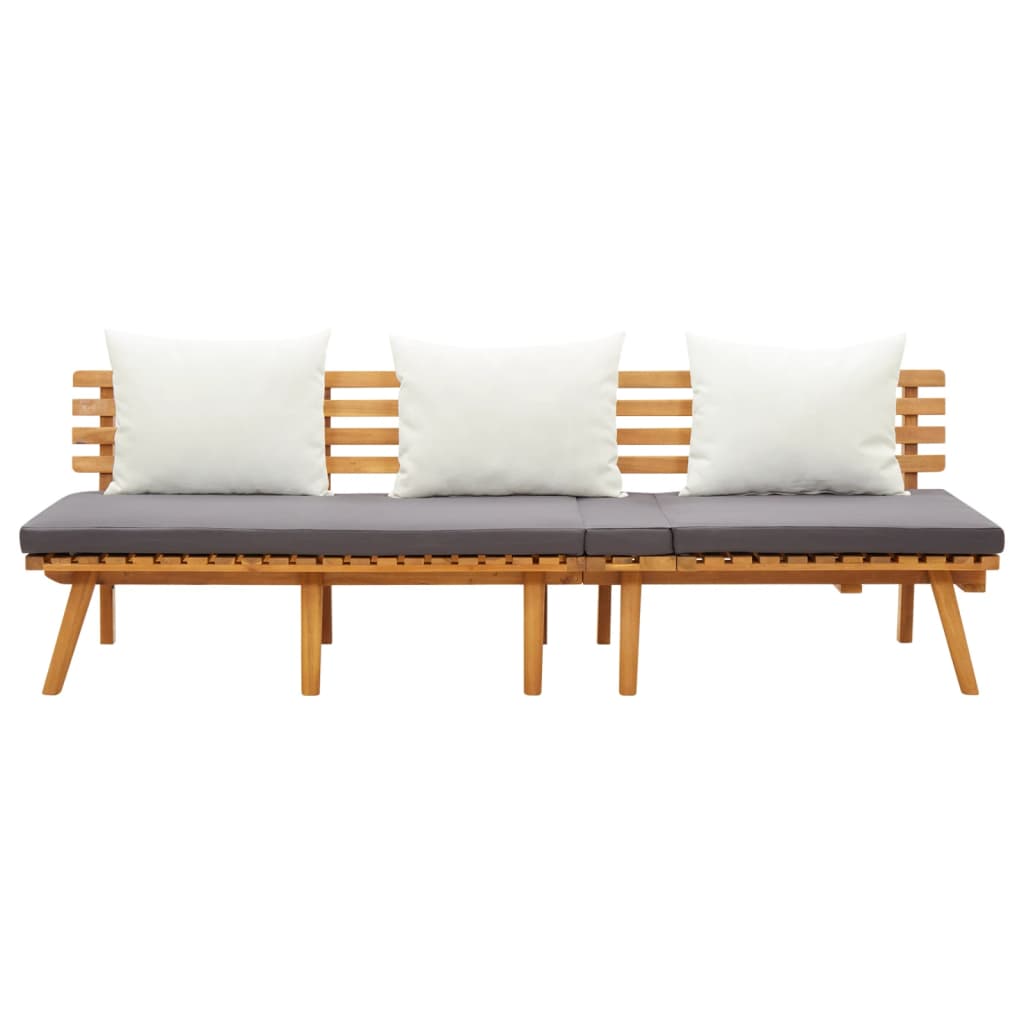 Utendørs dagseng 200x65 cm heltre akasie
