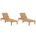 Solsenger 2 stk heltre teak