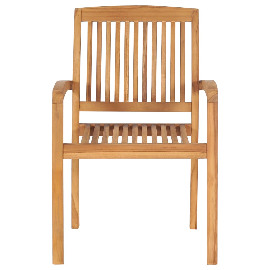 Stablebare hagestoler 4 stk heltre teak