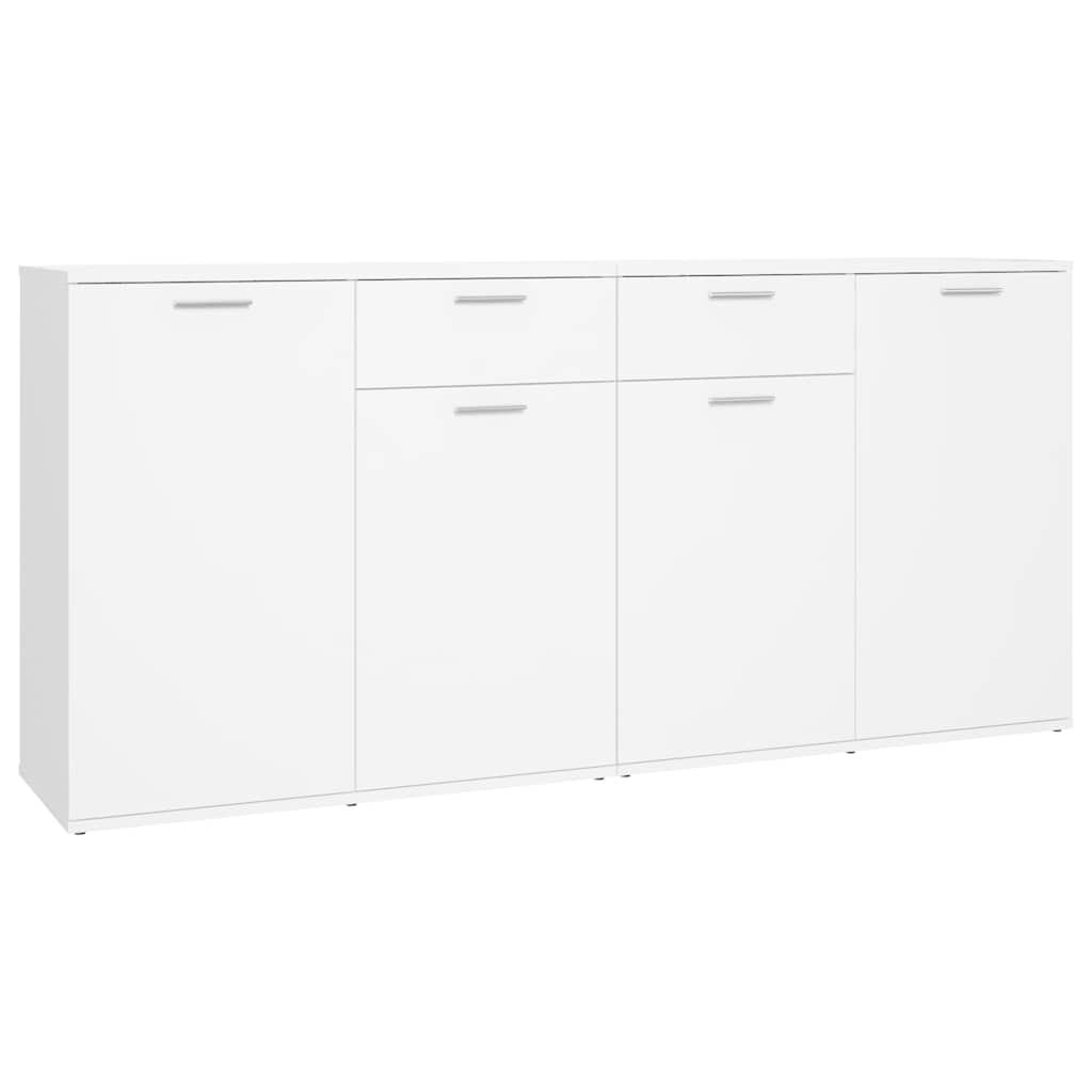 Skjenk hvit 160x36x75 cm konstruert tre vidaXL