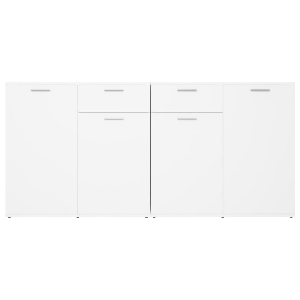 Skjenk hvit 160x36x75 cm konstruert tre vidaXL