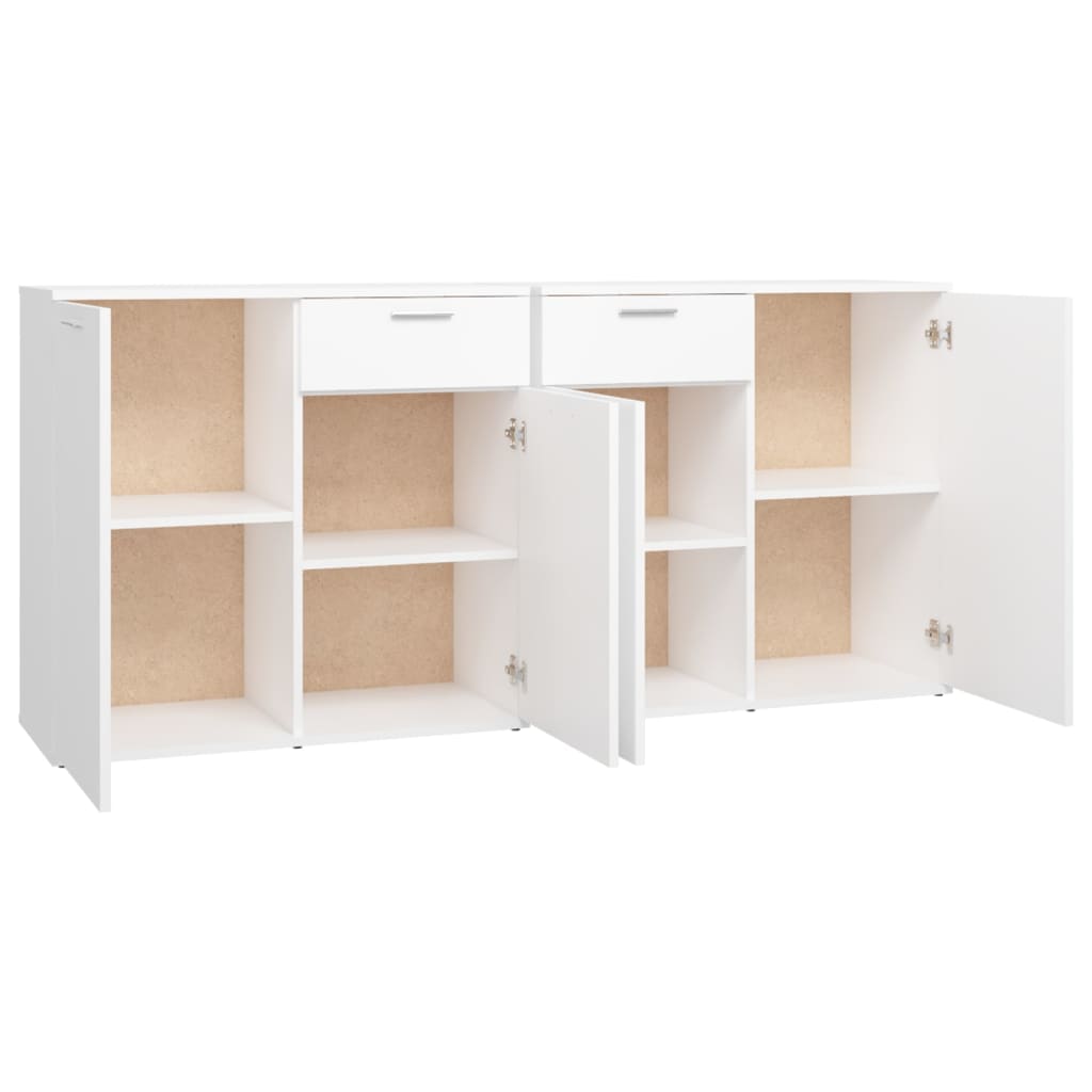 Skjenk hvit 160x36x75 cm konstruert tre vidaXL