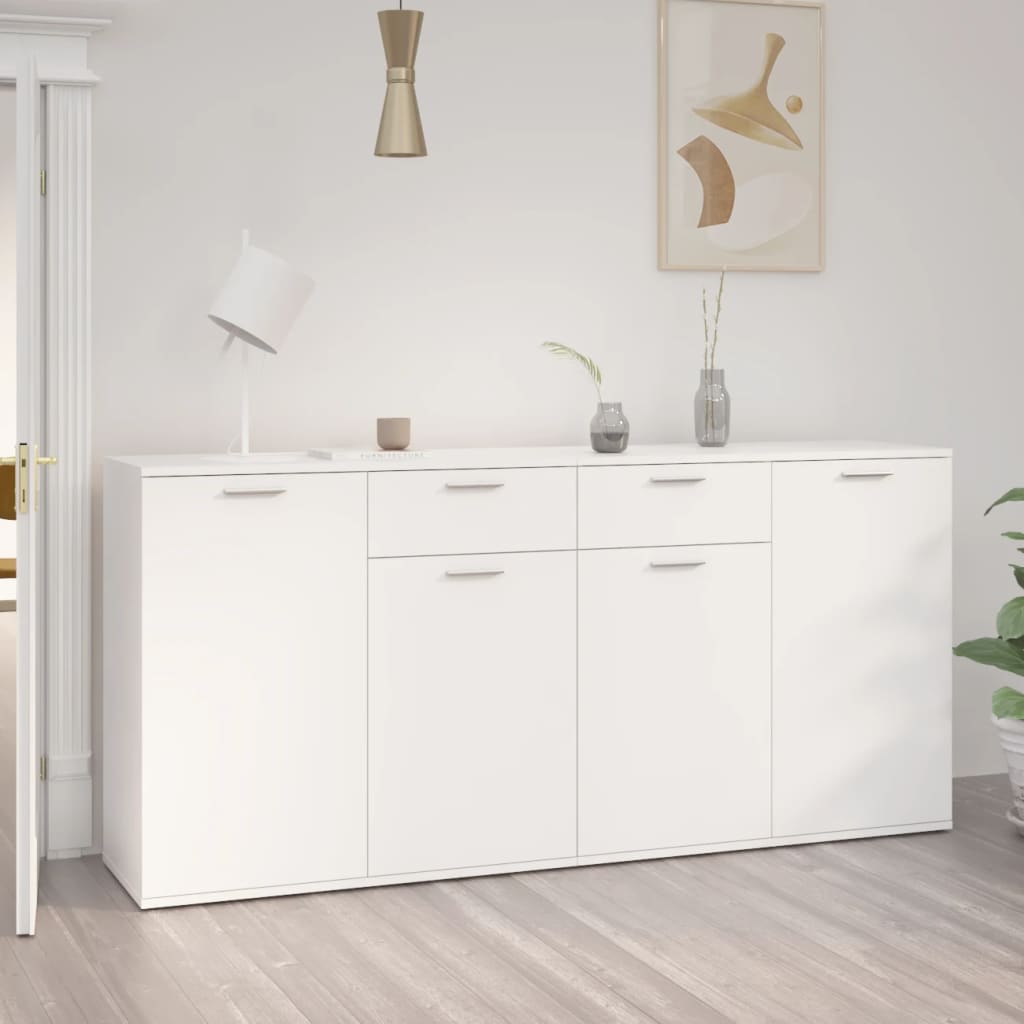 Skjenk hvit 160x36x75 cm konstruert tre vidaXL