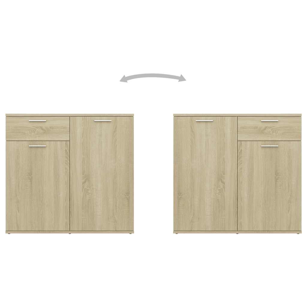 Skjenk sonoma eik 160x36x75 cm konstruert tre vidaXL
