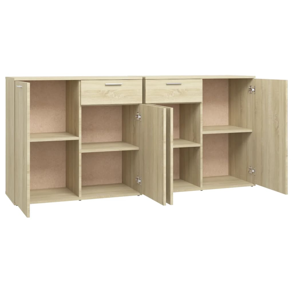 Skjenk sonoma eik 160x36x75 cm konstruert tre vidaXL