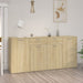 Skjenk sonoma eik 160x36x75 cm konstruert tre vidaXL