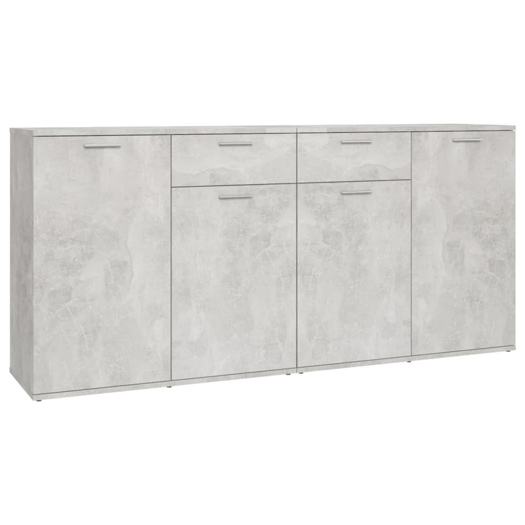 Skjenk betonggrå 160x36x75 cm konstruert tre