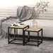 Tebord 2 stk MDF sonoma eik