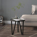Tebord svart Ø35 cm MDF