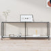 Konsollbord hvit 200x35x75,5 cm herdet glass
