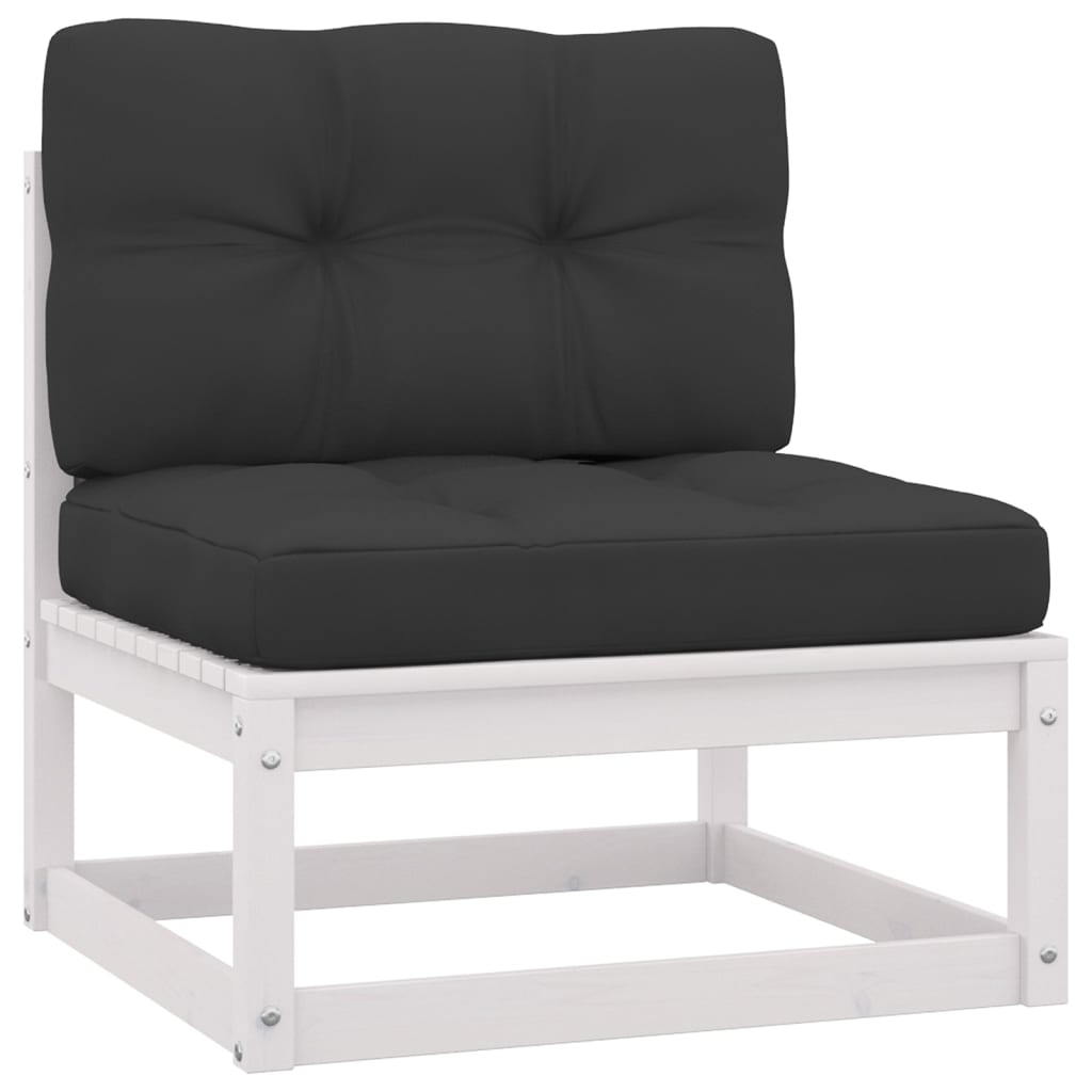 Sofa med puter 3-seters heltre furu
