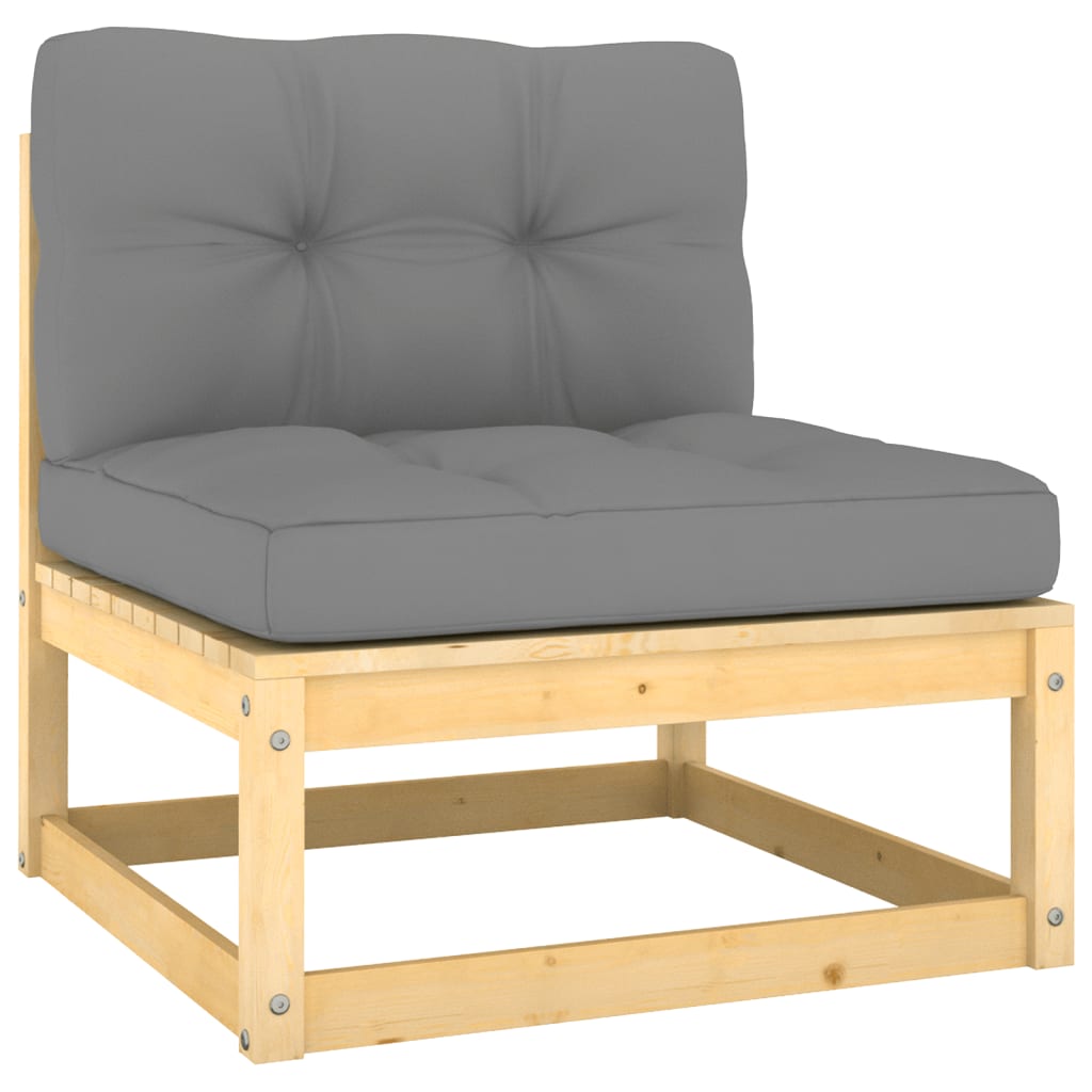 Hagesofagruppe med puter 5 deler heltre furu