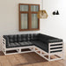 Hagesofagruppe med puter 5 deler heltre furu