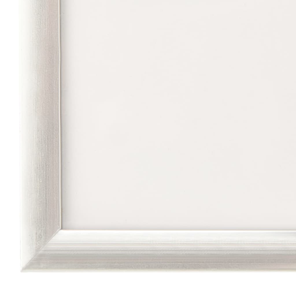 Fotorammekollasje for bord 3 stk sølv 21x29,7 cm MDF
