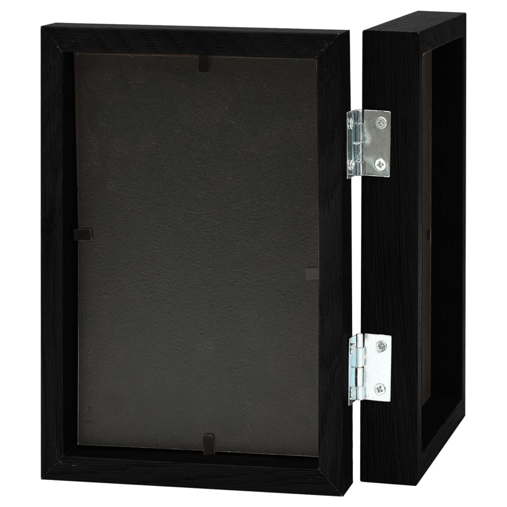 Tofoldig fotorammekollasj svart 2x(21x29,7 cm)