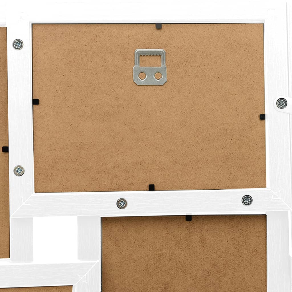 Fotorammekollasj for 24x(10x15 cm) bilde hvit MDF