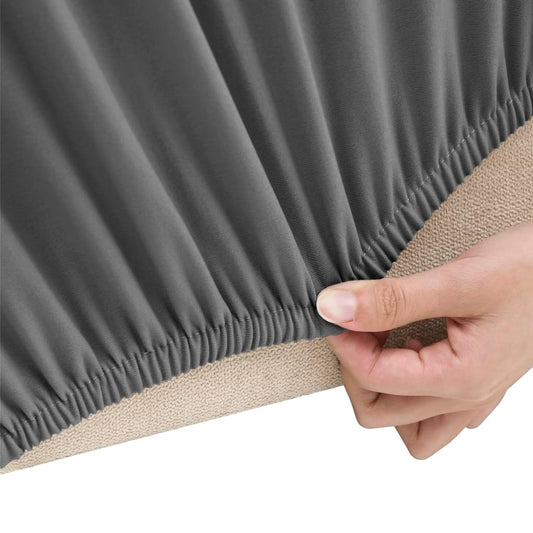 2-seters sofaovertrekk polyester antrasitt