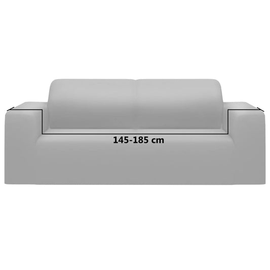 2-seters sofaovertrekk polyester grå