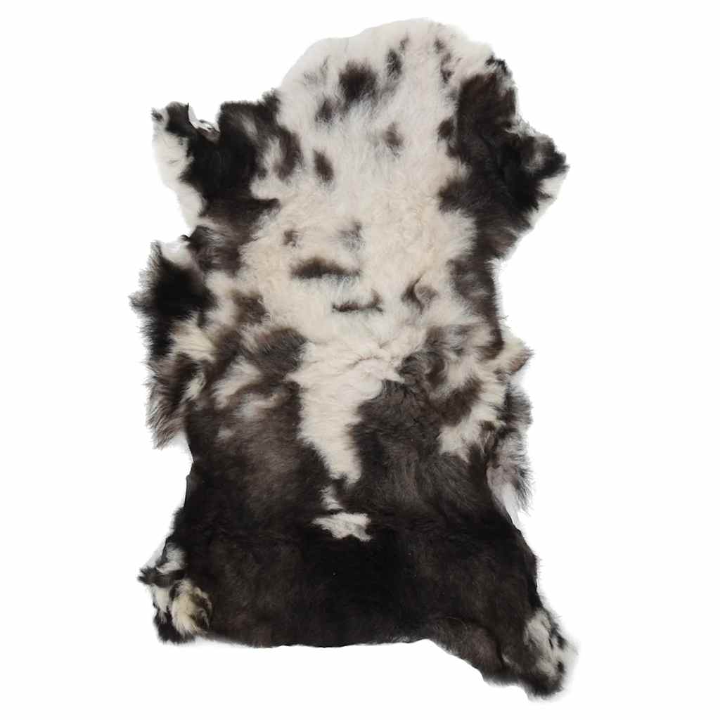 Teppe av saueskinn (60-70)x(90-100) cm blandet farge