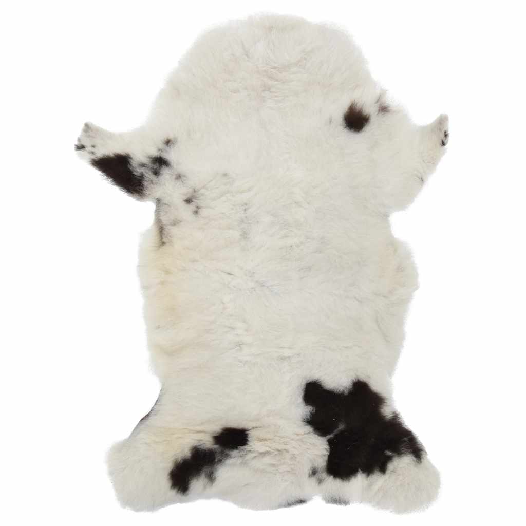 Teppe av saueskinn (60-70)x(90-100) cm blandet farge