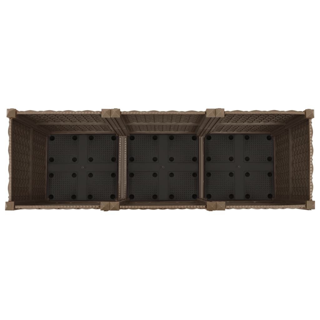 hevet bed 120x40x38 cm polypropylen