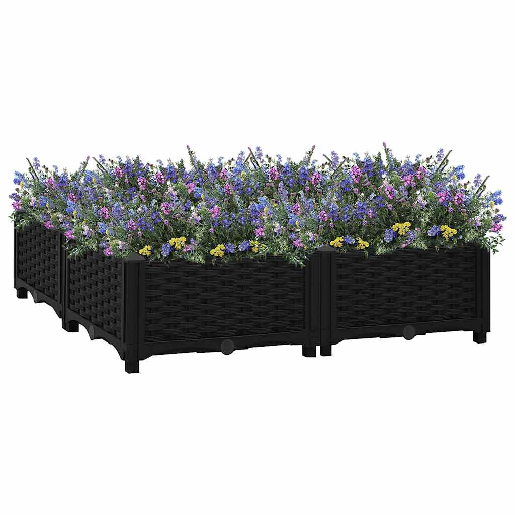 Høybed 80x80x23 cm polypropylen
