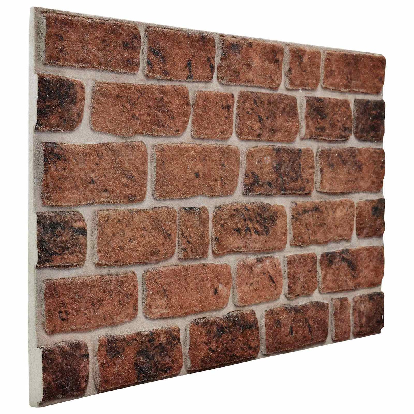 Veggpaneler 10 pcs Brun Murstein 100 x 50 cm EPS Skum