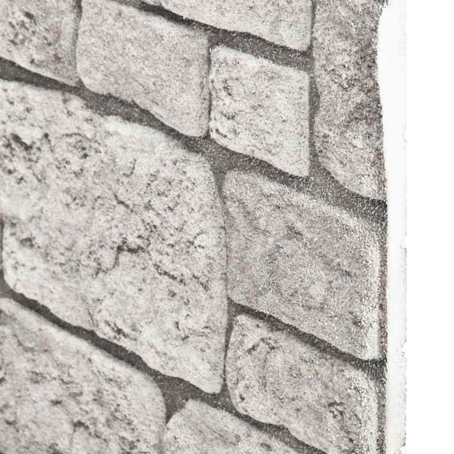 Veggpaneler 10 pcs Grå 100 x 50 cm EPS Skum
