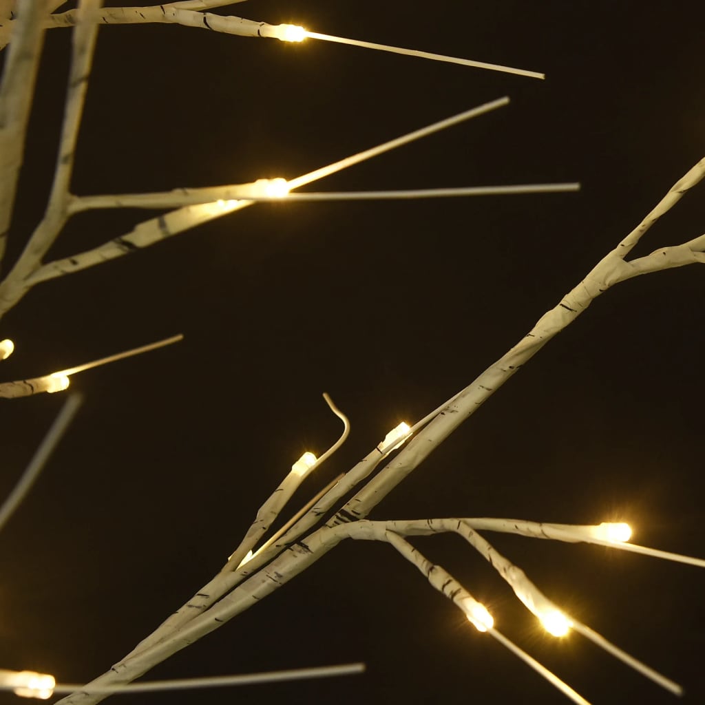 Juletre 200 LED 1,8 m varmhvit silje innendørs og utendørs