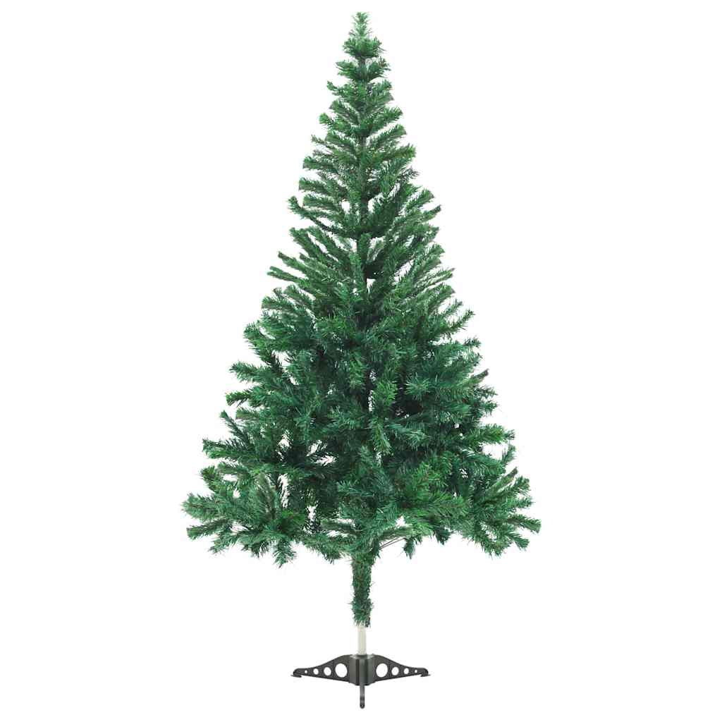 Forhåndsbelyst kunstig juletre med kulesett 210 cm 910 grener