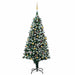 Kunstig juletre med LED og kulesett og kongler 240 cm