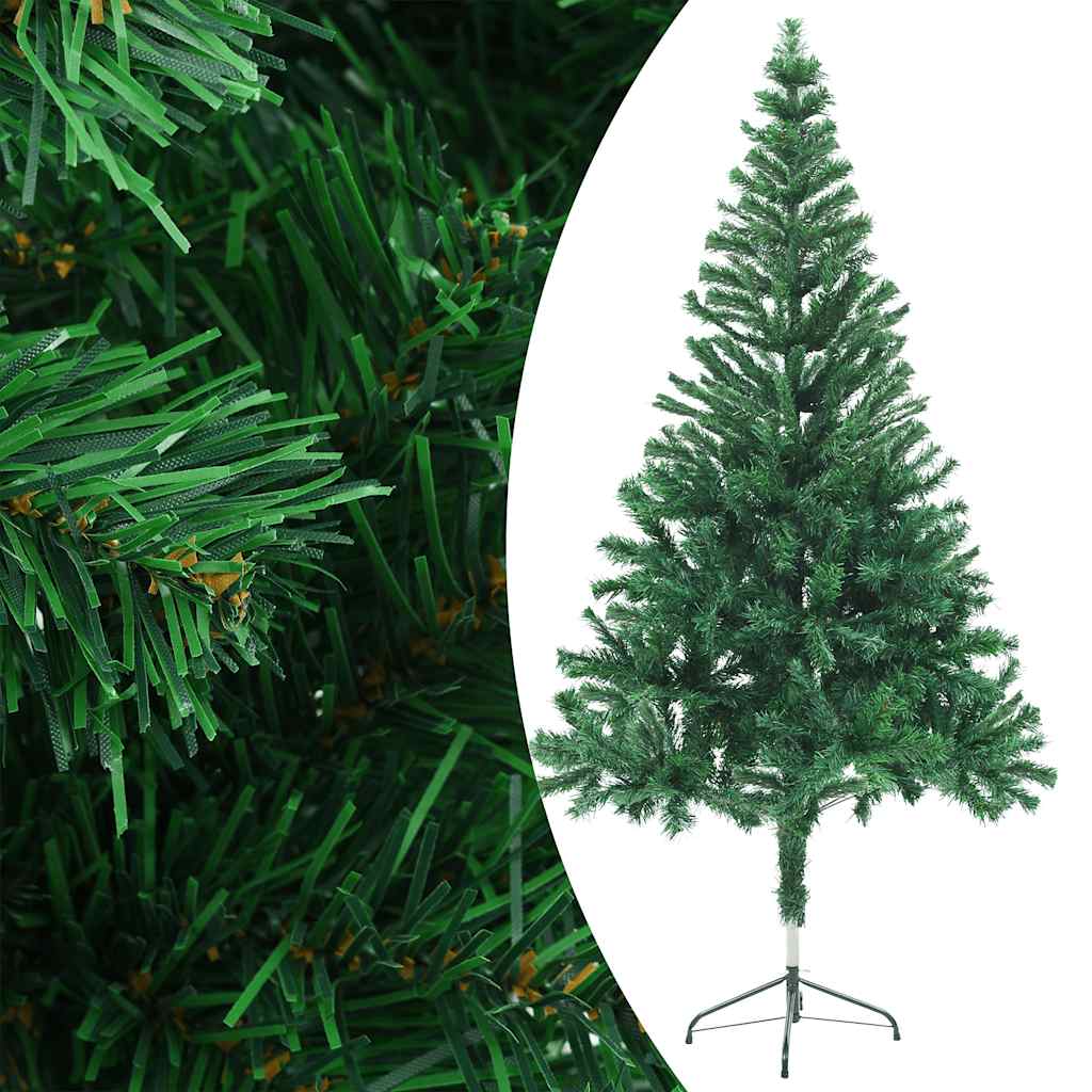 Forhåndsbelyst kunstig juletre med kulesett 150 cm 380 grener