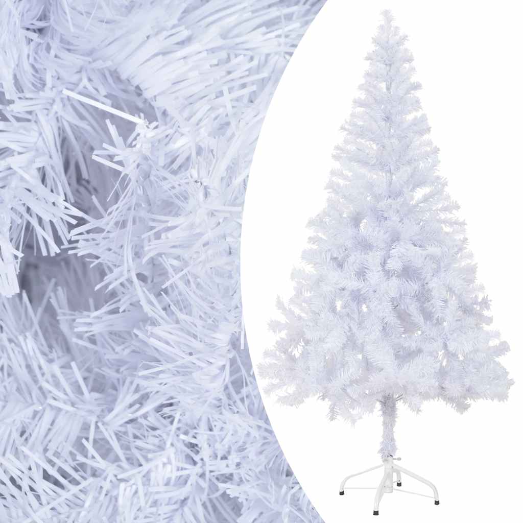 Forhåndsbelyst kunstig juletre med kulesett 150 cm 380 grener