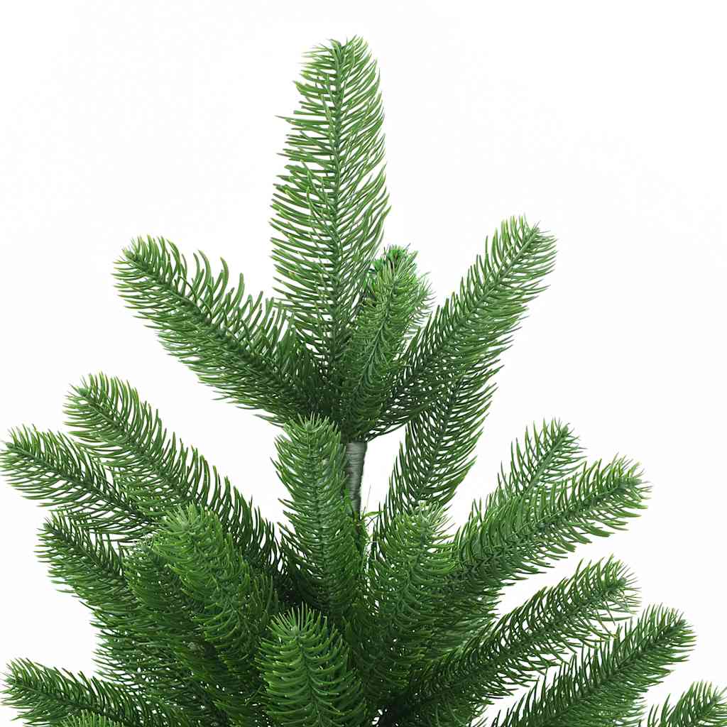 Forhåndsbelyst kunstig juletre med kulesett 150 cm grønn