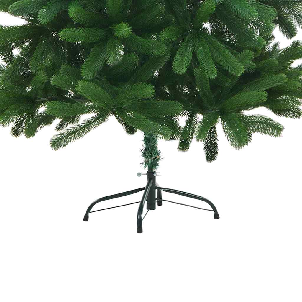Forhåndsbelyst kunstig juletre med kulesett 150 cm grønn