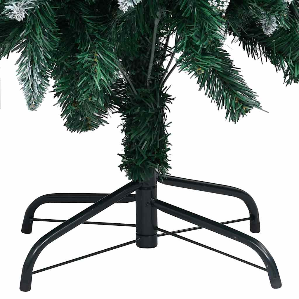 Kunstig juletre med LED og kulesett og kongler 210 cm