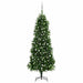 Forhåndsbelyst kunstig juletre med kulesett 240 cm grønn