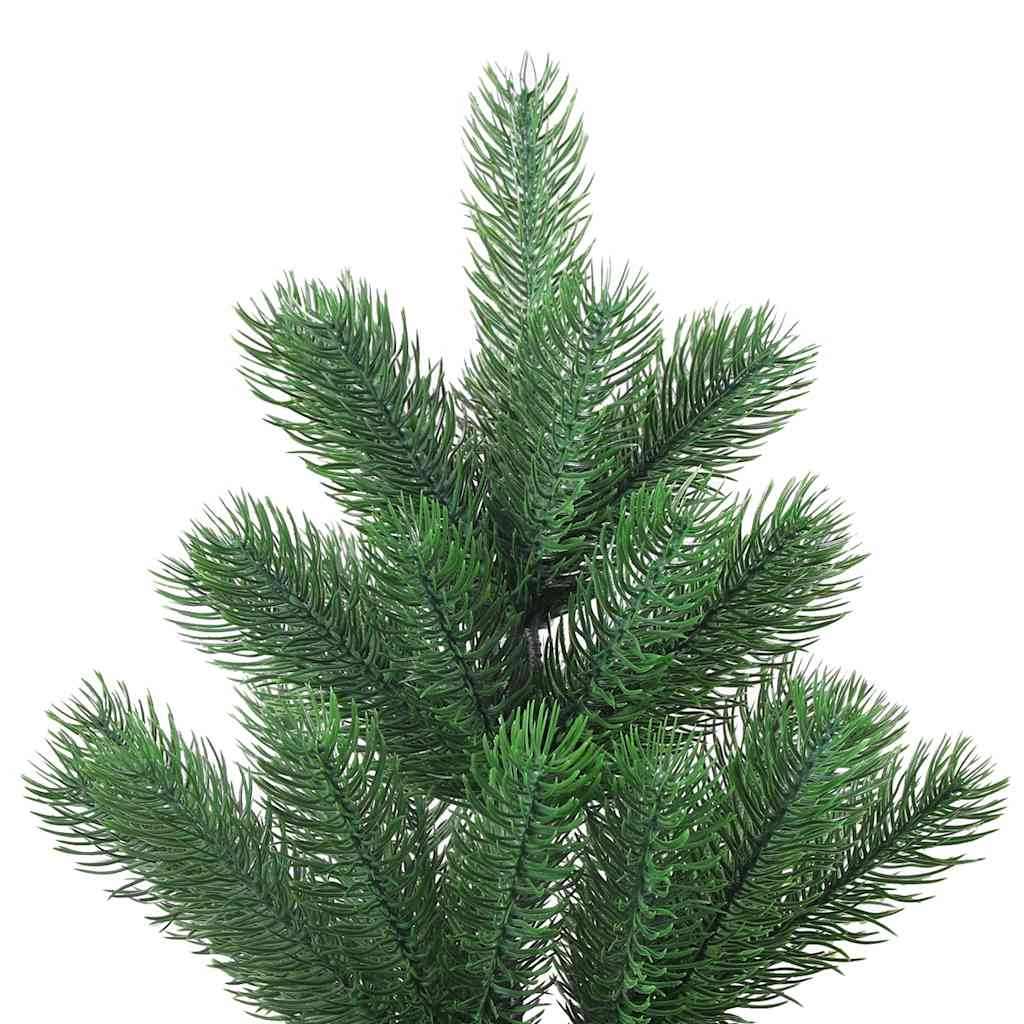 Nordmann kunstig juletre med LED og kulesett gran grønn 210 cm